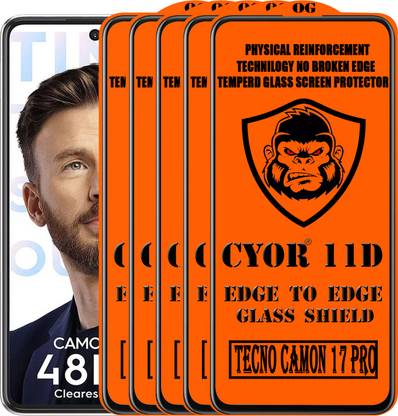 CYOR Edge To Edge Tempered Glass for TECNO CAMON 17 PRO