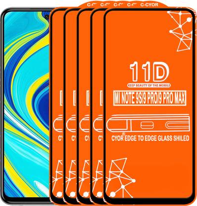 CYOR Edge To Edge Tempered Glass for REDMI NOTE 9 PRO MAX