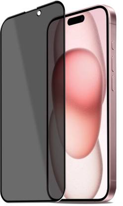 HUPSHY Edge To Edge Tempered Glass for Apple iPhone 15 Plus