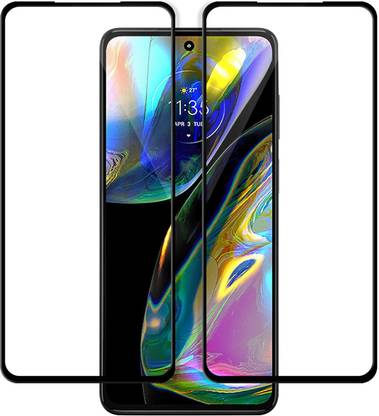 9H Edge To Edge Tempered Glass for Moto G82 5G-9H| Tempered Glass Screen Protector Guard | Full Glue Curved Tempered Glass | Bubble Free Installation | 9H Gorilla