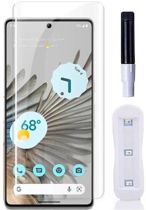 TRENDYTHINGS Edge To Edge Tempered Glass for OnePlus12/OnePlus 12 Pro, OG Tempered Glass with Cable Protector