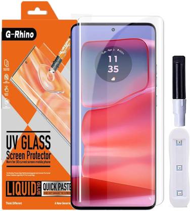 S-Softline Edge To Edge Tempered Glass for Moto Edge 50 Pro, G-Rhino UV Glass smooth to protect the screen from being Scratched