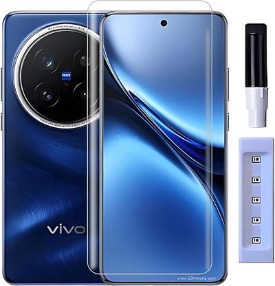 Blackwik Edge To Edge Tempered Glass for for Vivo X200 Pro 5G Advanced Border Less Full Edge to Edge UV Screen Protector and Easy Installation Kit