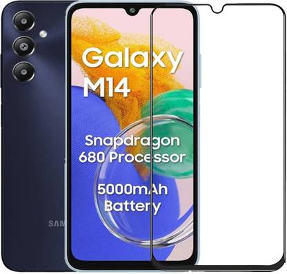 NSTAR Edge To Edge Tempered Glass for Samsung Galaxy M14, Samsung Galaxy M14 4G