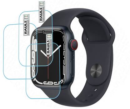 FLYSRPECK Edge To Edge Tempered Glass for Apple Watch Series 7
