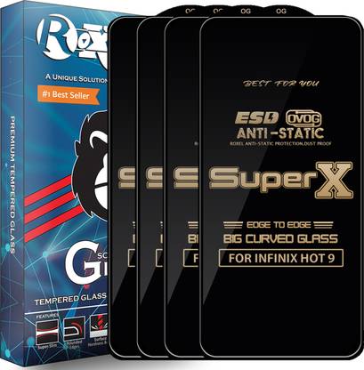 Roxel Edge To Edge Tempered Glass for INFINIX HOT 9