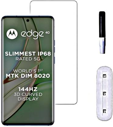 NKCASE Edge To Edge Tempered Glass for Motorola Edge 40 5G, Motorola Edge 40 Neo 5G, (UV)