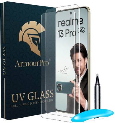 ArmourPro Edge To Edge Tempered Glass for Realme 13 Pro Plus 5G, Realme 13 Pro 5G, Realme 13 Pro Plus, Realme 13 Pro, UV Glue Curved Tempered Glass