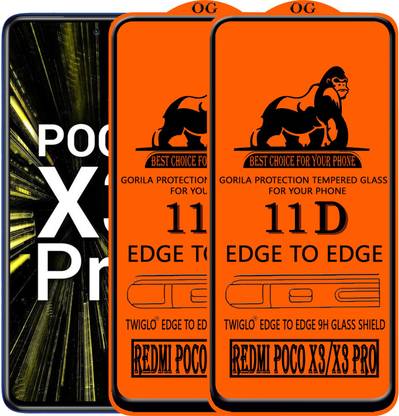 TWIGLO Edge To Edge Tempered Glass for REDMI POCO X3 PRO