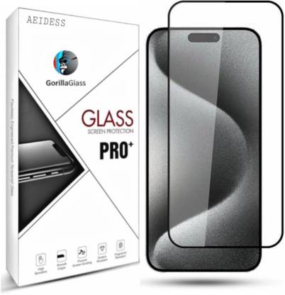 Aeidess Edge To Edge Tempered Glass for Apple iPhone 15