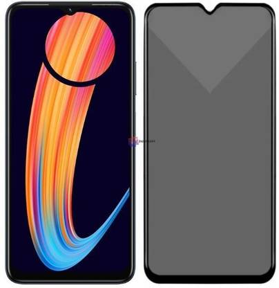 Resolute Edge To Edge Tempered Glass for Infinix Hot 10s, DelhiGear Glass, Privacy Screen Protector, Privacy Tempered Glass, Screen Guard, Mobile Glass