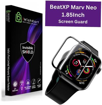 iWishKart Edge To Edge Tempered Glass for BeatXP Marv Neo, 1.85Inch, Smart Watch NOT Included, NOT Tempered Glass, Curved Screen Guard, Beat XP MarvNeo