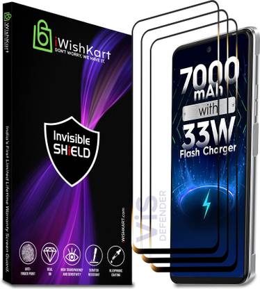 iWishKart Edge To Edge Tempered Glass for Tecno Pova 3, Tecno POVA 3 / POVA 2 5g, Pova2 / Pova3, Gorilla Glass