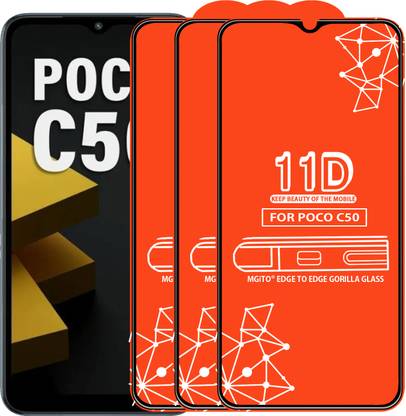 MGito Edge To Edge Tempered Glass for Poco C50