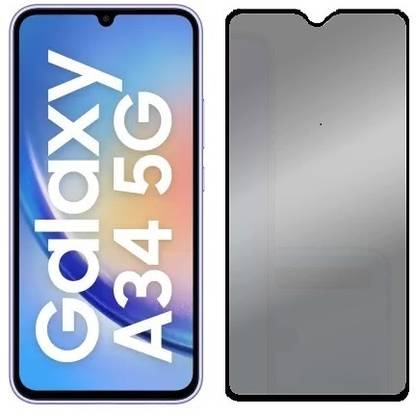 KARTRAY Edge To Edge Tempered Glass for SAMSUNG Galaxy A34 5G, Privacy Glass