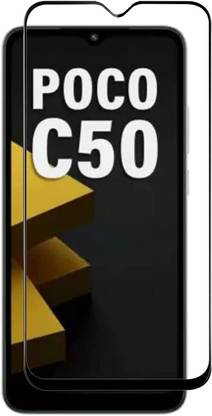 S-Softline Edge To Edge Tempered Glass for POCO C50, High-Transparency provides you high-definition clear viewing