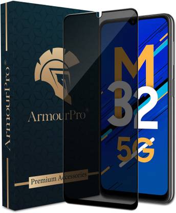 ArmourPro Edge To Edge Tempered Glass for Samsung Galaxy M32 5G, Samsung M32 5G, Samsung M33 5G, Samsung M12, Samsung M02s, Samsung F12, Samsung A12, Privacy Anti Spy Glass