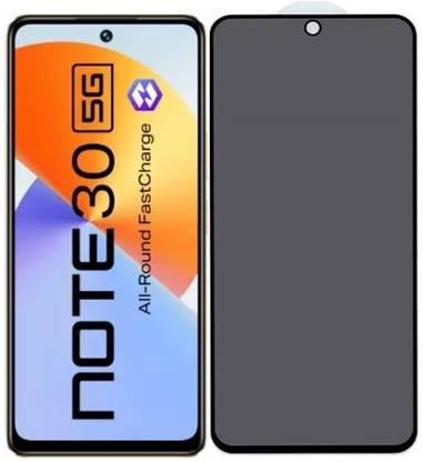 Blate Edge To Edge Tempered Glass for Infinix Note 30 5G, DelhiGear Glass, Privacy Screen Protector, Privacy Tempered Glass, Screen Guard, Mobile Glass