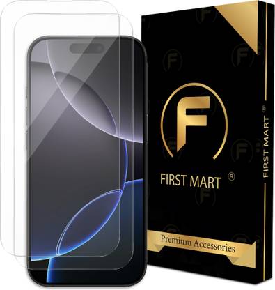 FIRST MART Edge To Edge Tempered Glass for iPhone 16 Pro, Apple iPhone 16 Pro