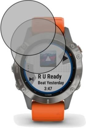 RapTag Front and Back Tempered Glass for YU Garmin Finix 6