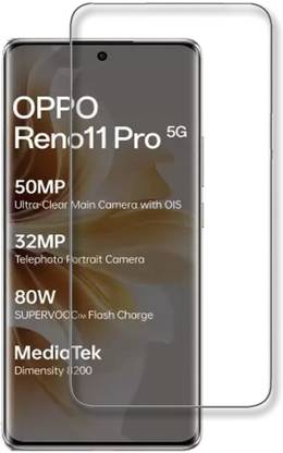 NSTAR Edge To Edge Tempered Glass for OPPO Reno 11 5G, OPPO Reno 11 Pro 5G, (UV)
