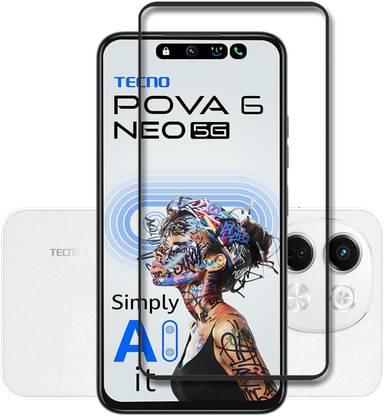 NSTAR Edge To Edge Tempered Glass for Tecno Pova 6 Neo, Tecno Pova 6 Neo 5G