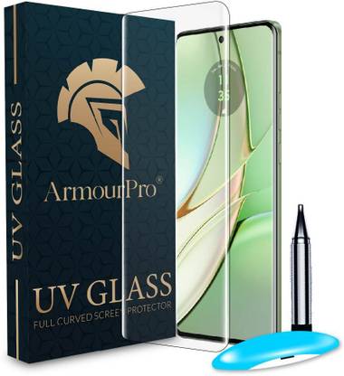 ArmourPro Edge To Edge Tempered Glass for Motorola Edge 40, Moto Edge 40, Edge 40, UV Curved Screen Protector with Easy Installation Kit