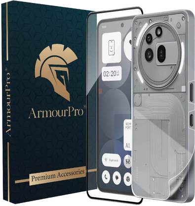 ArmourPro Edge To Edge Tempered Glass for Nothing Phone (3A) Pro, Nothing (3A) Pro 5G, Nothing 3A Pro 5G, OG Glass and Back Screen Guard