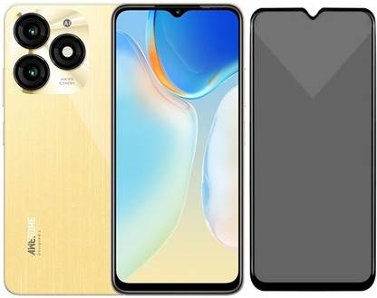 Obstinate Edge To Edge Tempered Glass for Itel A70, Privacy Glass, ESD Glass, Anti Peep, Anti Static, Big Curve Glass, Dust Proof, Protector, Tempered Glass, Screen Guard