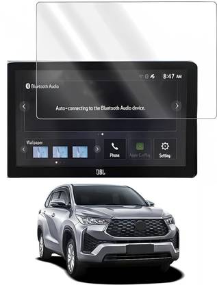 CEASE PROTECTOR Edge To Edge Tempered Glass for Toyota Innova Hycross ZX (O) Hybrid 7 STR Petrol (10.1 inch) Navigation & Infotainment System (Company Fitted HD+ Ultra Clear Glass)(Count:1)