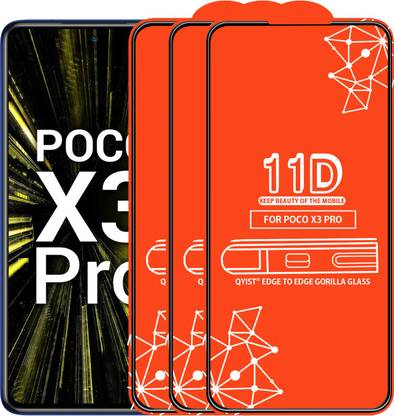 Qyist Edge To Edge Tempered Glass for Poco X3 Pro