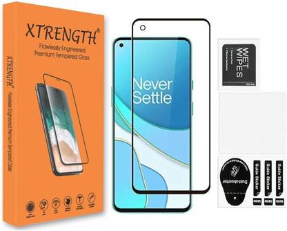 XTRENGTH Edge To Edge Tempered Glass for OnePlus 8T, OnePlus 9, OnePlus 9R, Mi 11 Lite