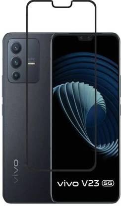 VILLA Edge To Edge Tempered Glass for Vivo V23 5G - 9H Hardness, Oleophobic Coating, Bubble-Free Screen Protector