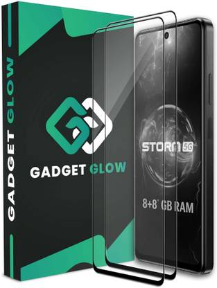 Gadget Glow Edge To Edge Tempered Glass for LAVA Storm 5G, LAVA Storm, Storm 5G, Storm Lava