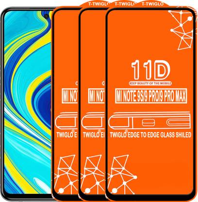 TWIGLO Edge To Edge Tempered Glass for REDMI NOTE 9 PRO MAX