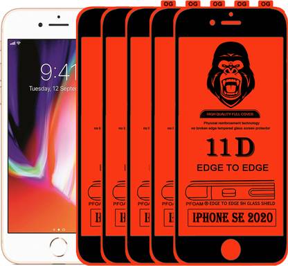 Laxdom Edge To Edge Tempered Glass for APPLE IPHONE SE 2020
