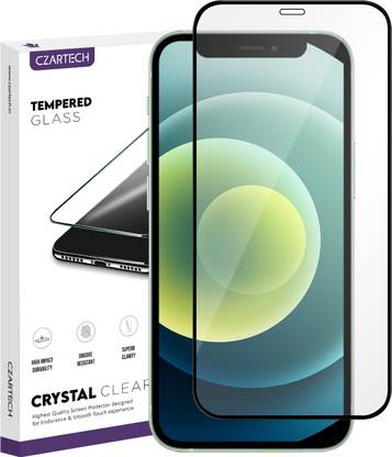 CZARTECH Edge To Edge Tempered Glass for Apple iPhone 12 mini