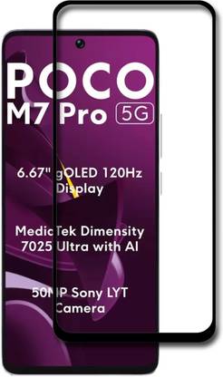 NSTAR Edge To Edge Tempered Glass for Poco M7 Pro 5G