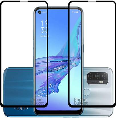 NIMMIKA ENTERPRISES Edge To Edge Tempered Glass for Oppo A53 D+ Tempered Glass