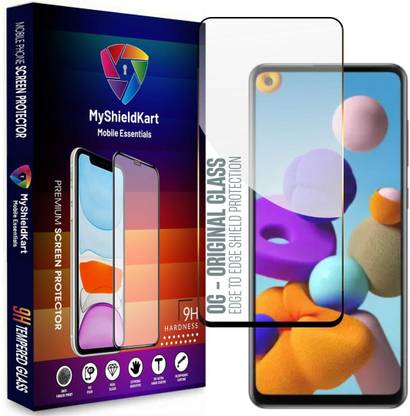 MyShieldKart Edge To Edge Tempered Glass for Samsung A21|A21S (6.5 Inch)