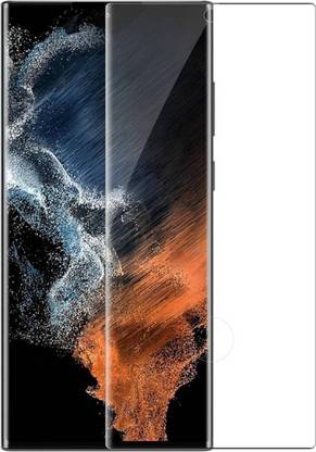 aplexx Edge To Edge Tempered Glass for Samsung Galaxy S22 Ultra, | Primium Quality Curved UV Glass