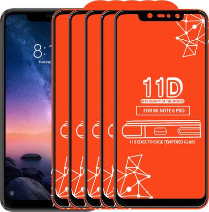Roxel Edge To Edge Tempered Glass for Mi Redmi Note 6 Pro