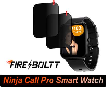 Zlymo Edge To Edge Tempered Glass for Fire-Boltt Ninja Call Pro Smart Watch