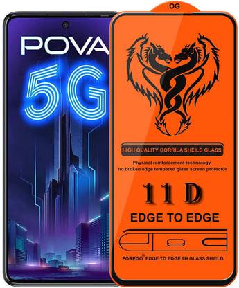 mobilearena Edge To Edge Tempered Glass for REALME 5