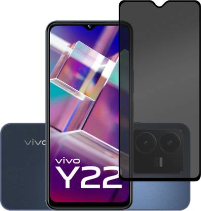 MobileBukket Edge To Edge Tempered Glass for Vivo Y22 2022 Privacy Screen Guard