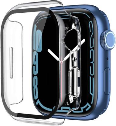 ankSONline Bumper Case for Apple Watch Series 8 -41mm, Hard PC Case with Screen Protector