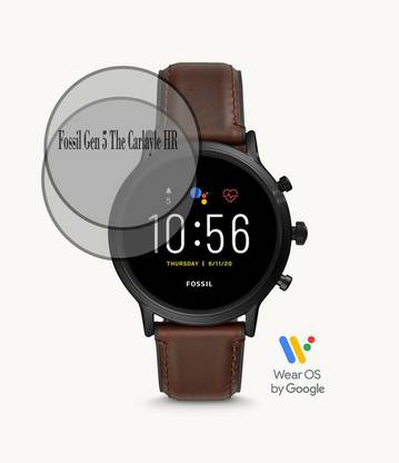 RapTag Edge To Edge Tempered Glass for MG Fossil Gen 5 The Carlayle HR 44mm Smartwatch