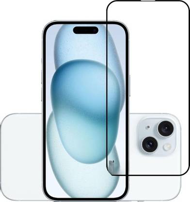 NaturalBuy Edge To Edge Tempered Glass for Apple iPhone 15 -Gorilla Glass with Curved Edges