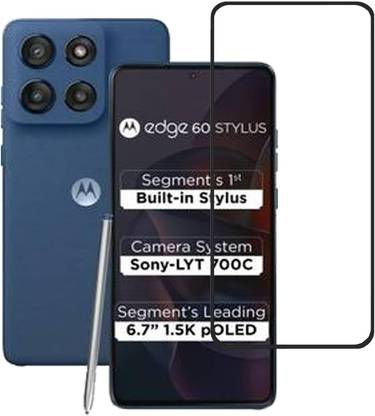 ROYALBASE Edge To Edge Tempered Glass for Moto Ege 60 Stylus 5G
