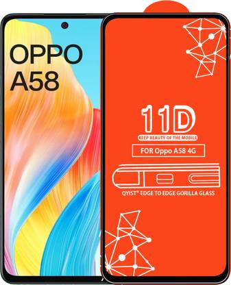 Qyist Edge To Edge Tempered Glass for Oppo A58 4G